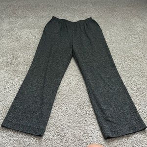 Alfred Dunner lounge pants, black, size 12